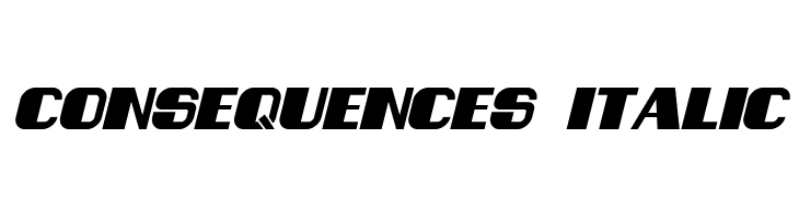 Consequences Italic  Fuentes Gratis Descargar