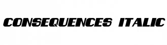 Consequences Italic  Fuentes Gratis Descargar