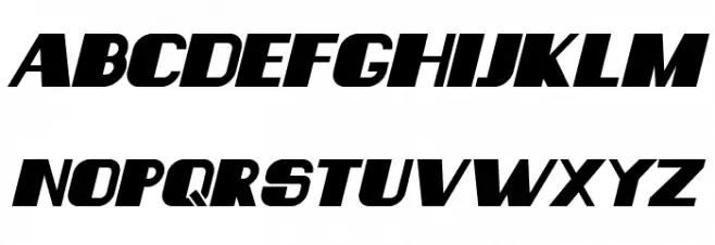 Consequences Italic 字体 大写