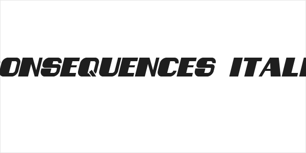 Consequences Italic Logo