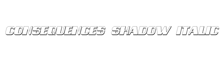 Consequences Shadow Italic  免费字体下载