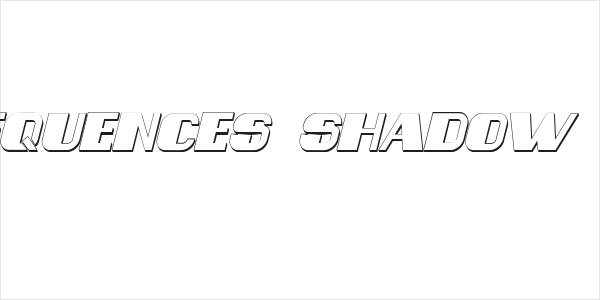 Consequences Shadow Italic Logo