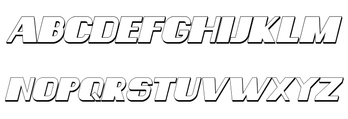 Consequences Shadow Italic Font LOWERCASE
