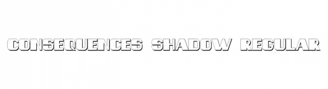 Consequences Shadow Regular  Free Fonts Download