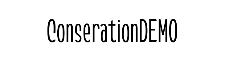 ConserationDEMO  font caratteri gratis