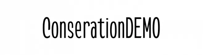 ConserationDEMO  Frei Schriftart Herunterladen