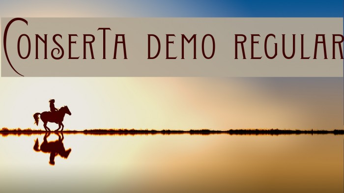 Conserta DEMO Regular Font examples