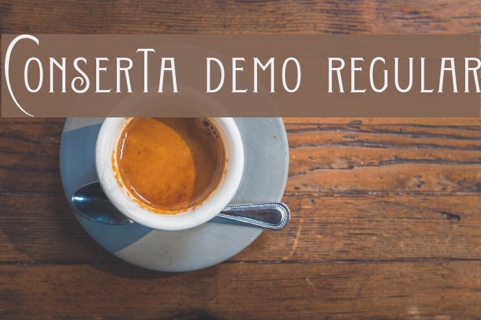 Conserta DEMO Regular Font examples
