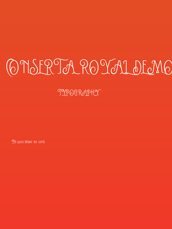 Conserta Royal DEMO Regular Poster