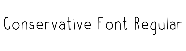 Conservative Font Regular  font caratteri gratis