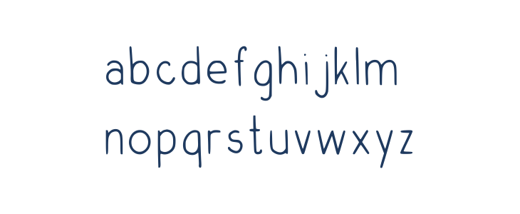 Conservative Font Regular Lowercase