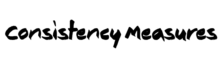 Consistency Measures Font