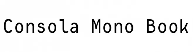 Consola Mono Book  لخطوط تنزيل