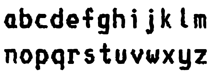 Console Bold Font LOWERCASE