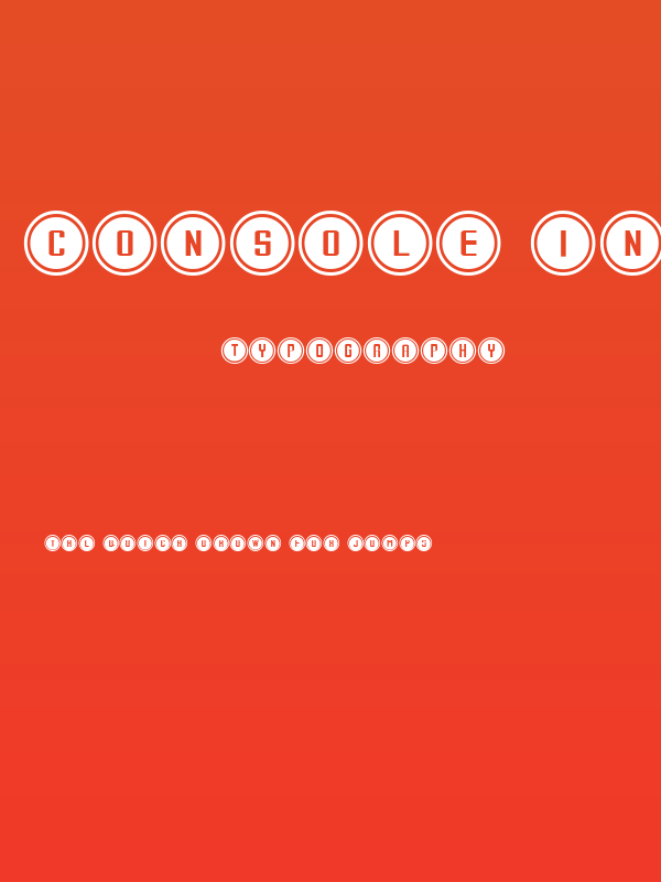Console Input Poster