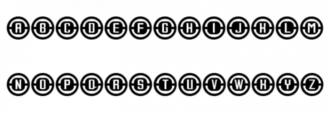 Console Relay Schriftart Groß