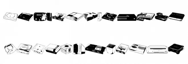 Console Wars Console Yourself Fonte MAIÚSCULAS