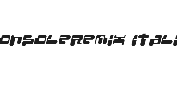 ConsoleRemix Italic Logo