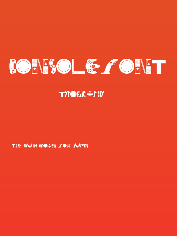 Consolefont Poster