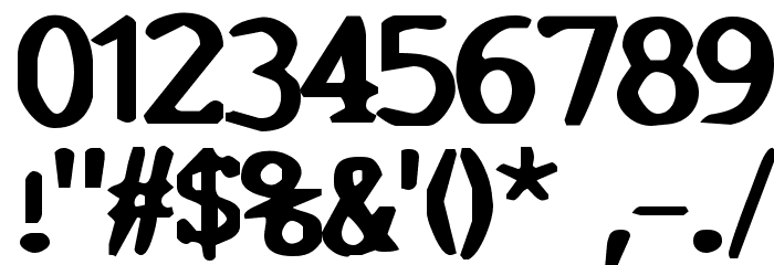 Conspiracy Bold フォント その他の文字