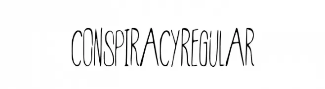 Conspiracy-Regular  font caratteri gratis
