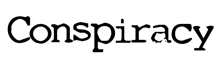 Conspiracy  font caratteri gratis