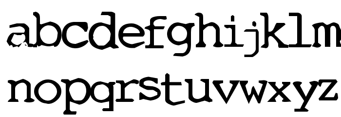 Conspiracy Font LOWERCASE