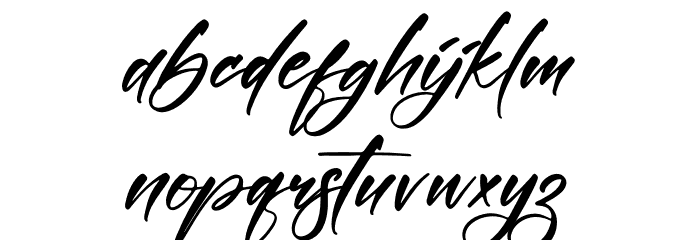 Constalica Font LOWERCASE