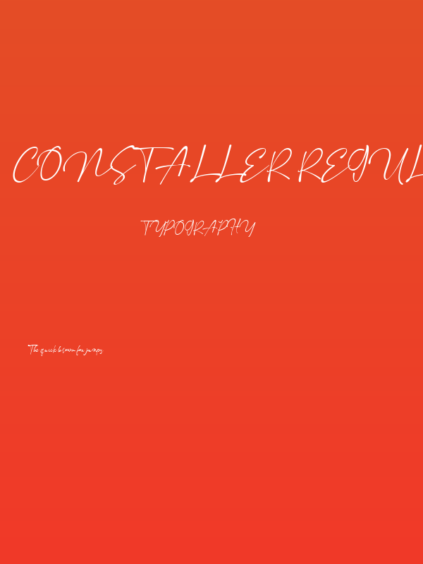 Constaller Regular Poster