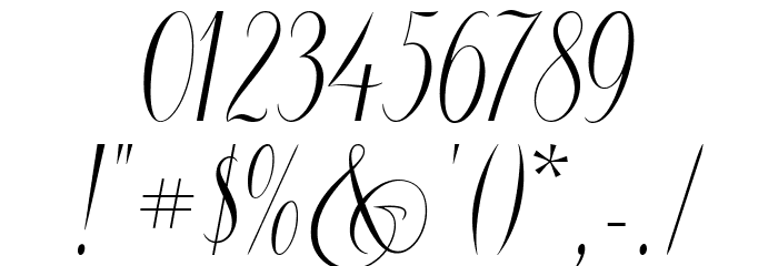 Constancia Script Bold Font OTHER CHARS