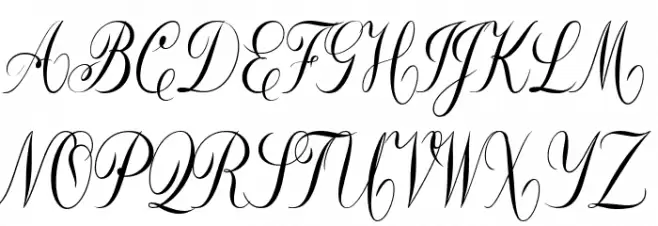 Constancia Script Bold Schriftart Groß