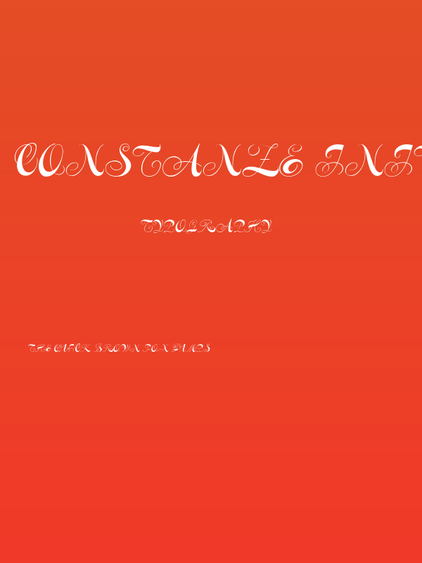 Constanze Initials Poster