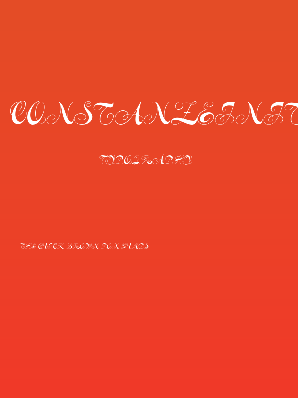 ConstanzeInitials Poster