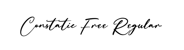 Constatic Free Regular  Free Fonts Download
