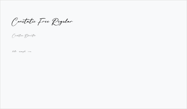 Constatic Free Regular Business Card