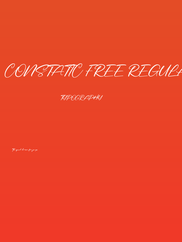Constatic Free Regular Poster
