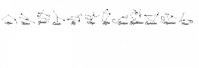 Constellations Ostia خط أحرف كبيرة