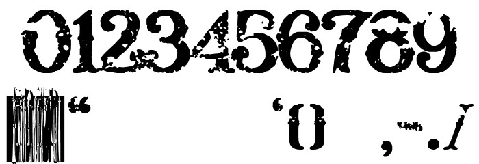 Constitution Font OTHER CHARS