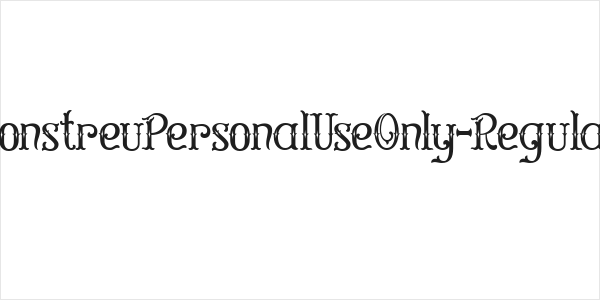 ConstreuPersonalUseOnly-Regular Logo