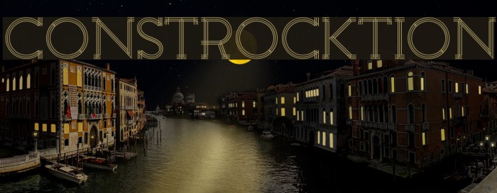Constrocktion Font examples