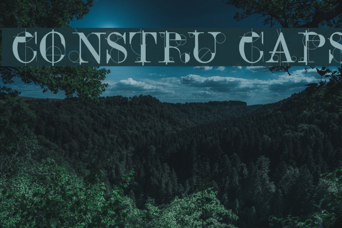ConstruCaps Font examples