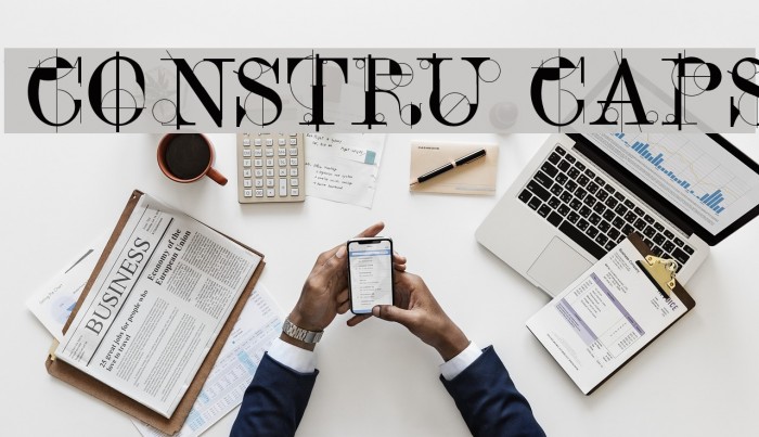 ConstruCaps Font examples