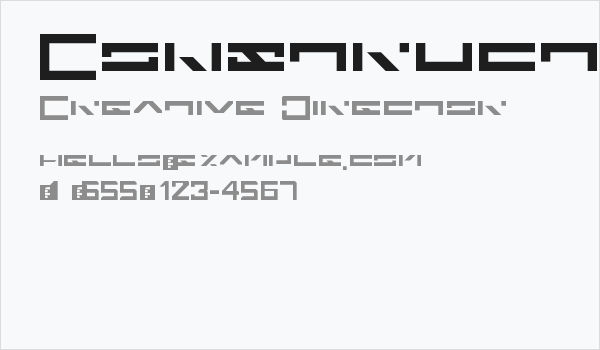 Construct Regular Business Card