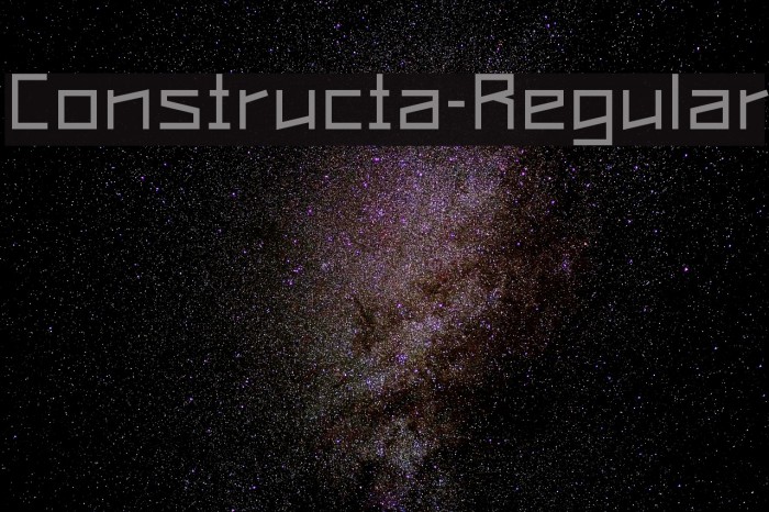 Constructa-Regular Font examples