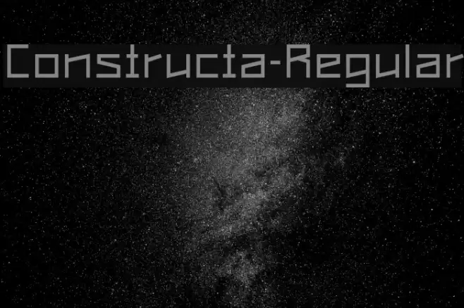 Constructa-Regular Font examples