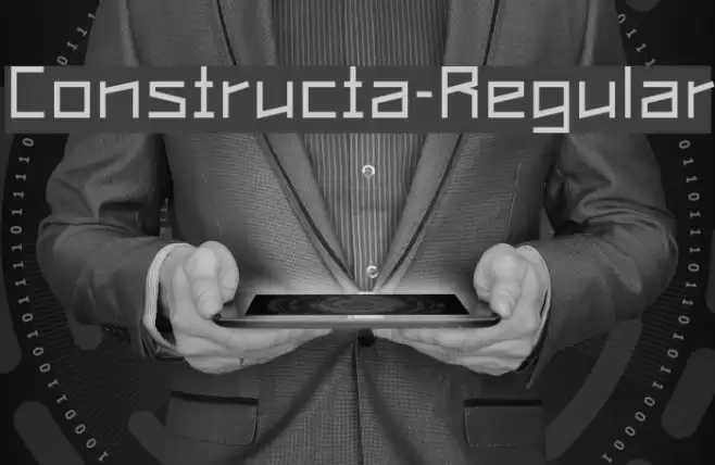 Constructa-Regular Font examples
