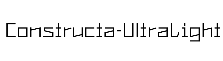 Constructa-UltraLight Font