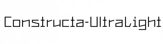 Constructa-UltraLight  les polices de caractères gratuit tlcharger