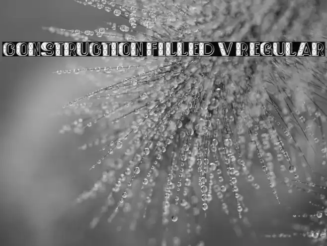 Construction Filled V1 Regular Font examples