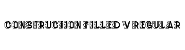 Construction Filled V2 Regular  フリーフォントのダウンロード
